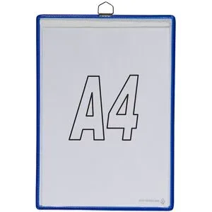 Hänge-Klarsichttasche, für Format DIN A4, blau, VE 10 Stk Tarifold
