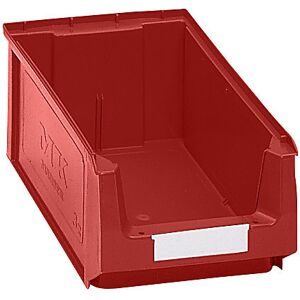 Sichtlagerkasten aus Polyethylen, LxBxH 350 x 210 x 140 mm, rot, VE 14 Stk mauser