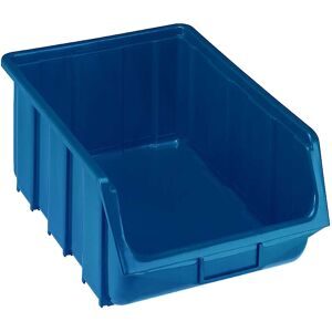 kaiserkraft Sichtlagerkasten aus Polypropylen, LxBxH 505 x 333 x 187 mm, blau, VE 4 Stk