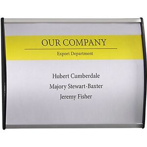 kaiserkraft Aluminium-Türschild, im Hoch- oder Querformat, VE 10 Stk, BxH 148 x 105 mm