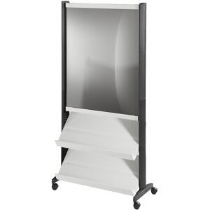 Prospektständer aus Polystyrol, für 6 x DIN A4, schwarz / lichtgrau EasyDisplay