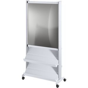 Prospektständer aus Polystyrol, für 6 x DIN A4, alusilber / alusilber EasyDisplay
