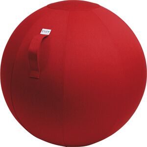 LEIV Sitzball, Stoffbezug in Canvas-Optik, 700 - 750 mm, rubinrot VLUV