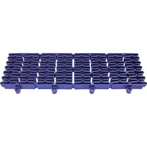 Kunststoff-Bodenfliese Yoga Easy Event, Belastbarkeit 220 t/m², LxB 300 x 75 mm, blau, Expansionsleisten, VE 5 Stk Miltex