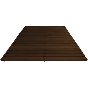 Holzlaufrost Yoga dunkel gebeizt, pro lfd. m, ohne Anschrägung, Breite 1200 mm Miltex