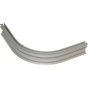 Hängebahn Kurven-Segment, Profilöffnung horizontal, Kurveninnenradius 400 mm, 90° QuickMOVE