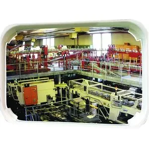 Verkehrsspiegel mit UV-Schutz, Blickwinkel bis 180°, HxB 450 x 900 mm Vialux