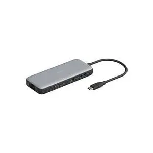 Digitus USB-C® Dockingstation DA-70915 inkl. Ladefunktion, integrierter Kartenleser, USB-C® Power Delivery