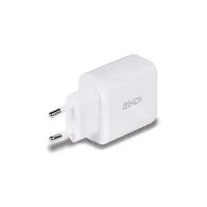 Lindy Ladegerät 65 Watt USB-A & C GaN Charger