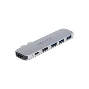 DeLock - 87753 Notebook-Dockingstation & Portreplikator Andocken Grau