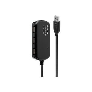 Lindy USB 2.0 Aktivverlängerungshub Pro 2.0 12m, USB-Hub