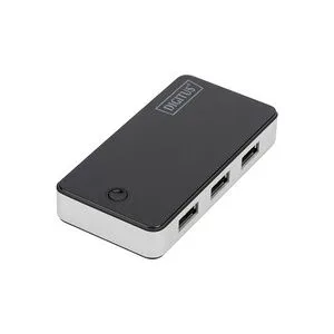 Digitus DA-70231 USB-Hub 4 Port USB-A USB 3.0 5 GBit/s Schwarz, Silber DA-70231
