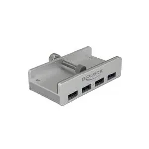 Delock Externer USB 3.0 4 Port Hub mit Feststellschraube, USB-Hub