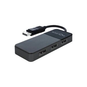 Delock 87737 DisplayPort-Splitter Schwarz