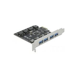 Delock PCIe x1 zu 4x ext. USB Typ-A USB 3.2 Gen 1, USB-Controller
