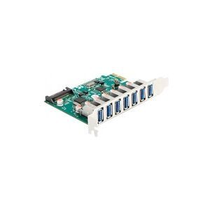 Delock PCI Express x1 Karte zu 7 x extern USB 5 Gbps Typ-A Buchse, USB-Controller