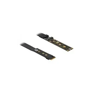 Delock Riser Karte M.2 Key M Verlängerung NVMe mit 20 cm Kabel, Verlängerungskabel