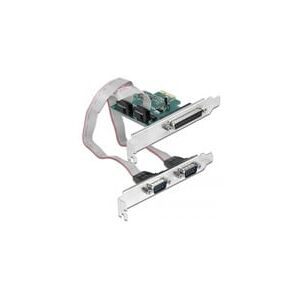 Delock PCI Express Karte zu 2 x Seriell RS-232 + 1 x Parallel IEEE1284, Schnittstellenkarte