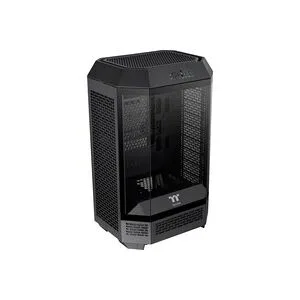 Thermaltake The Tower 300 Micro-Tower Gaming-Gehäuse Schwarz 2 vorinstallierte Lüfter, Seitenfenster