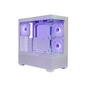 Cooler Master Elite 690 Midi-Tower PC-Gehäuse Weiß 3 Vorinstallierte LED Lüfter, Seitenfenster