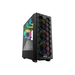 Sharkoon RGB Hex - Mid tower - ATX - Seitenteil mit Fenster (gehärtetes Glas)