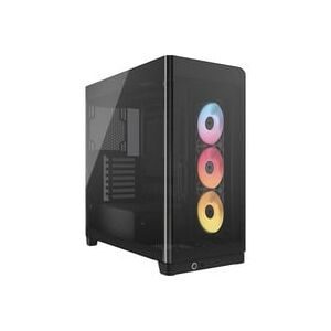 Corsair FRAME 4500X RS ARGB Midi-Tower PC-Gehäuse Schwarz Seitenfenster, mit Lüftungsschlitzen, Integrierte Beleuchtung,