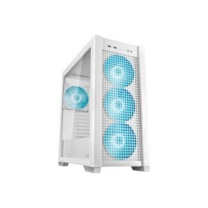 Asus TUF Gaming GT302 ARGB Midi-Tower PC-Gehäuse Weiß 4 vorinstallierte Lüfter, Integrierte Beleuchtung, Staubfilter,