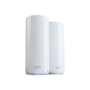 NETGEAR Orbi 770 Quad-Band Mesh WiFi 7 System 2er Set, weiss Mesh-Satellit – WLAN Repeater/Wifi Extender