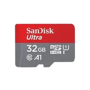 SanDisk -  Ultra microSD 32 GB MiniSDHC UHS-I Klasse 10, Rot Bunt, 32 GB