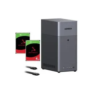 UGREEN DH2300 Bundle mit 2x Seagate IronWolf NAS 4 TB CMR