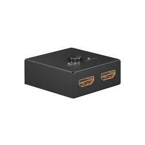 Goobay Manuelle HDMI-Umschaltbox 2 auf 1 (4K @ 30Hz), HDMI Switch