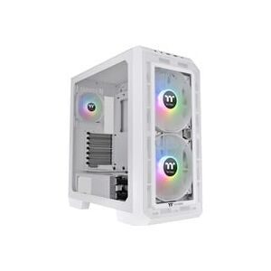 Thermaltake CA-1P6-00M6WN-00 Midi-Tower PC-Gehäuse Weiß LCS Kompatibel, Seitenfenster, Für DIY Wasserkühlung geeignet,