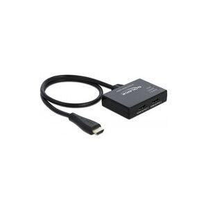 Delock 87747 HDMI-Splitter LED-Anzeige Schwarz