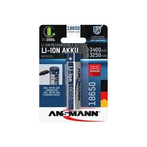 Ansmann 18650-3,4 USB-C® Akku 18650 Li-Ion 3.7 V 3400 mAh 1 St.
