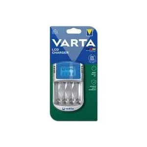 Varta LCD Charger 12V&USB Rundzellen-Ladegerät NiMH Micro (AAA), Mignon (AA)