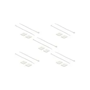 Delock Befestigungssockel 25 x 25mm mit Kabelbinder L 300 x B 4,8mm