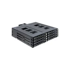 Delock 5.25? Wechselrahmen für 8 x 2.5? SATA oder SAS HDD / SSD mit Schloss, Einbaurahmen