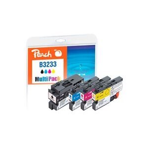 Peach Spar Pack Tintenpatronen kompatibel zu Brother LC-3233VALP