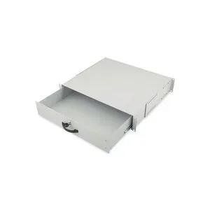 Digitus DN-19 KEY-2U 19 Zoll Einschub 2 HE Ausziehbar, Geschlossen Grau