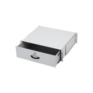 Digitus DN-19 KEY-3U 19 Zoll Netzwerkschrank-Schublade 3 HE Ausziehbar Lichtgrau (RAL 7035)