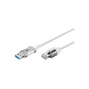 Goobay Ethernet-Adapterkabel USB-A 3.2 Gen1 > RJ-45, Slim