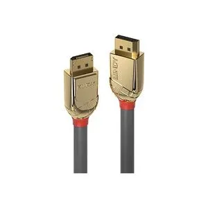 LINDY DisplayPort Anschlusskabel DisplayPort Stecker, DisplayPort Stecker 10.00 m Grau 36296 DisplayPort-Kabel