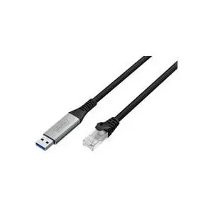 Digitus USB, USB 3.2 Gen 1 (USB 3.0) Adapterkabel [1x USB, USB 3.2 Gen 1 (USB 3.0) - 1x RJ45, RJ45-Stecker]