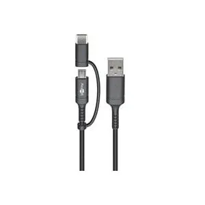 Goobay USB 2.0 Kabel, USB-A Stecker > USB-C + Micro-USB Stecker
