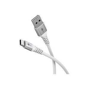 Goobay Supersoftes USB 2.0 Textilkabel, USB-A Stecker > USB-C Stecker