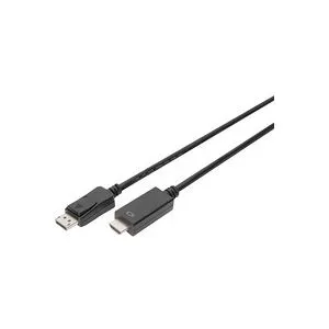 Digitus DisplayPort / HDMI Adapterkabel DisplayPort Stecker, HDMI-A Stecker 2.00 m Schwarz AK-340303-020-S dreifach
