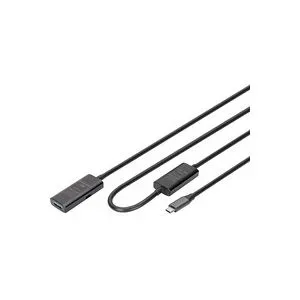Digitus Aktives USB 3.2 Gen 1 Verlängerungskabel, USB-C Stecker > USB-A Buchse