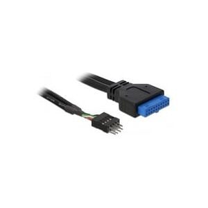 Delock USB 2.0 Adapterkabel, 8 Pin Header Stecker > USB 3.2 Pin Header Buchse