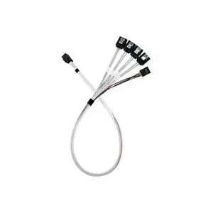 Silverstone Adapterkabel SST-CPS05-RE, mini-SAS SFF 8643 > 4x SATA