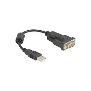 Delock USB 2.0 Adapter [1x USB 2.0 Stecker A - 1x Seriell (9pol.)] 64276 0.25 m